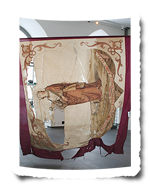 Historische Zunftfahne der St. Agatha Zunft von 1873